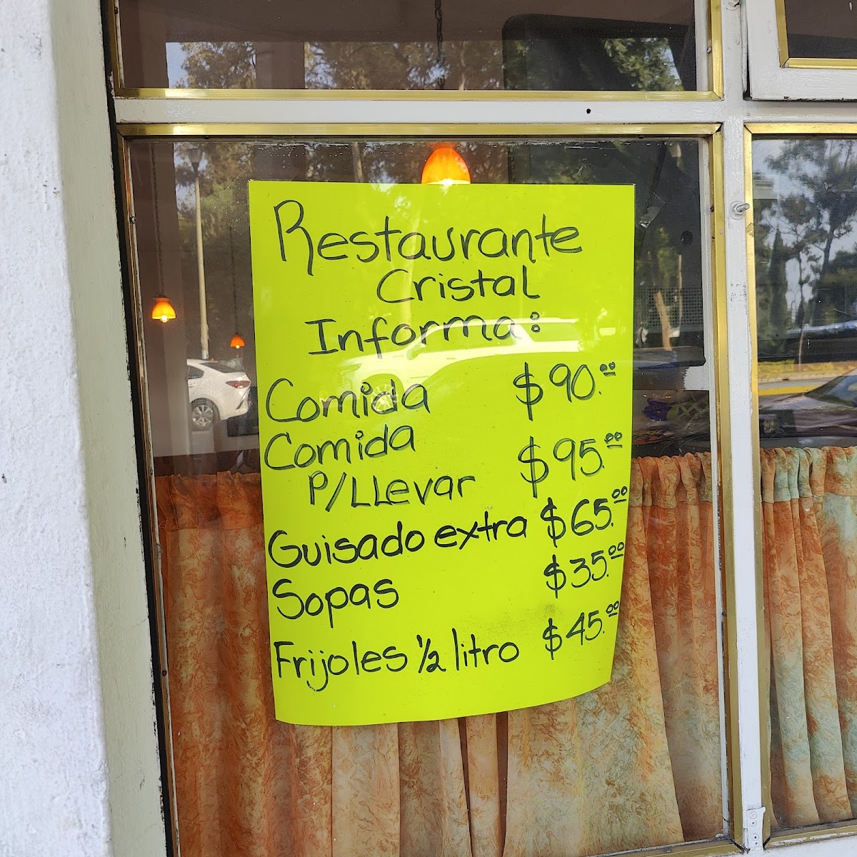 Restaurante Cristal Menu - Image 1